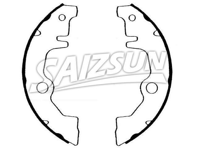 刹车蹄片 Brake Shoe Set:486-1343