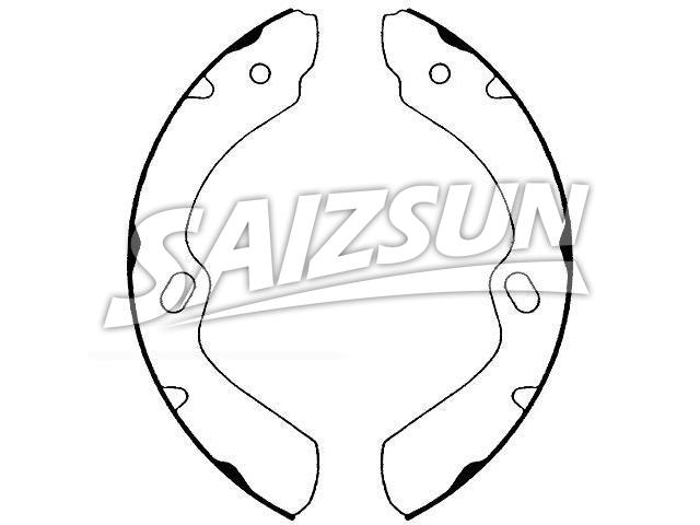 刹车蹄片 Brake Shoe Set:4406001D20