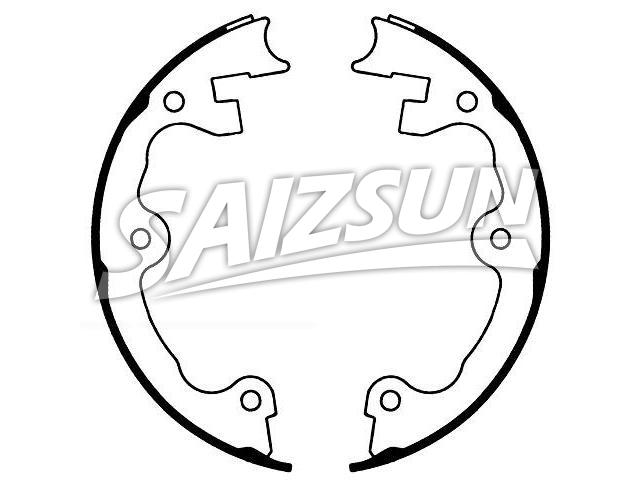 刹车蹄片 Brake Shoe Set:S741-1299