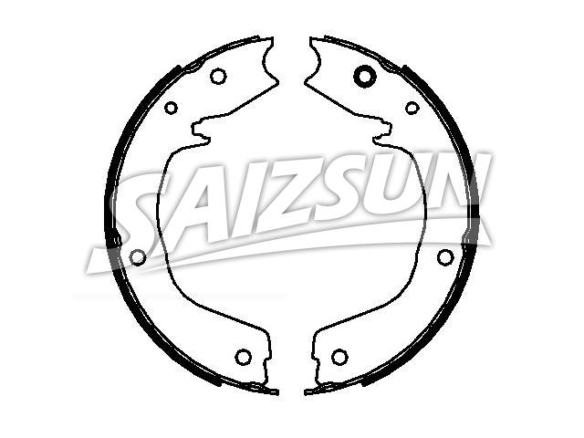刹车蹄片 Brake Shoe Set:MR535718
