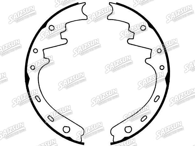 刹车蹄片 Brake Shoe Set:184-2099T