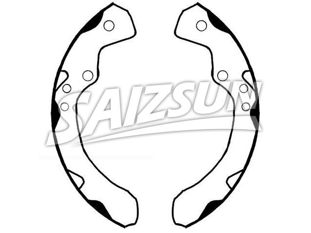 刹车蹄片 Brake Shoe Set:8080-397
