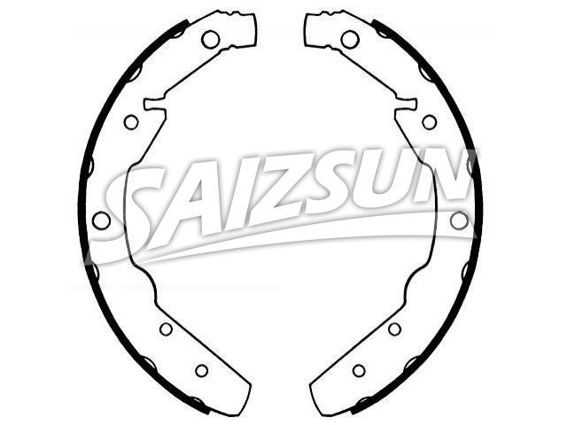 刹车蹄片 Brake Shoe Set:8080-374