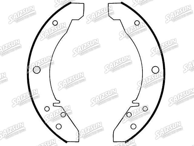 刹车蹄片 Brake Shoe Set:167-882