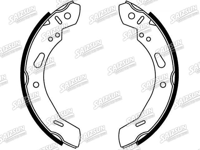 刹车蹄片 Brake Shoe Set:BE8Z-2200-B