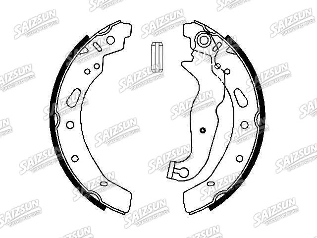 刹车蹄片 Brake Shoe Set:DFY1-26-38Z