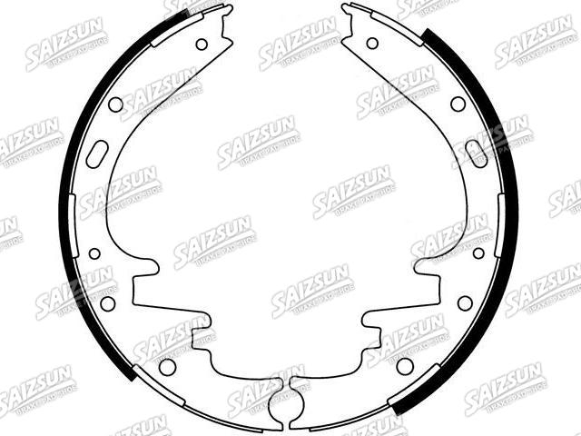 刹车蹄片 Brake Shoe Set:F8VZ-2200-AA