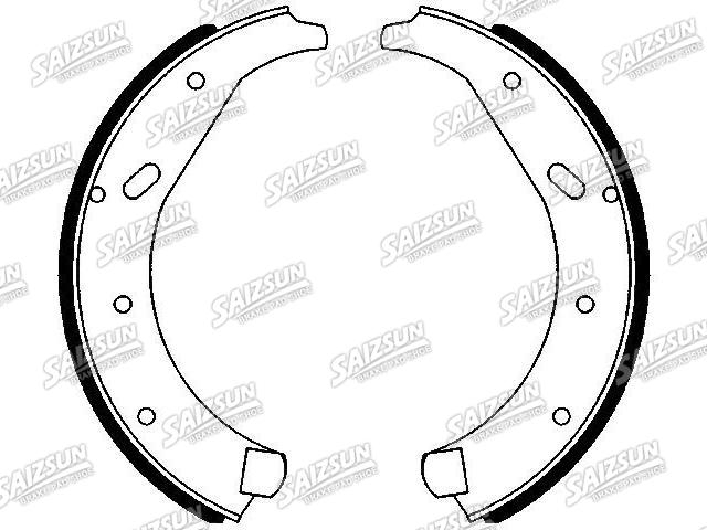 刹车蹄片 Brake Shoe Set:1658237C92