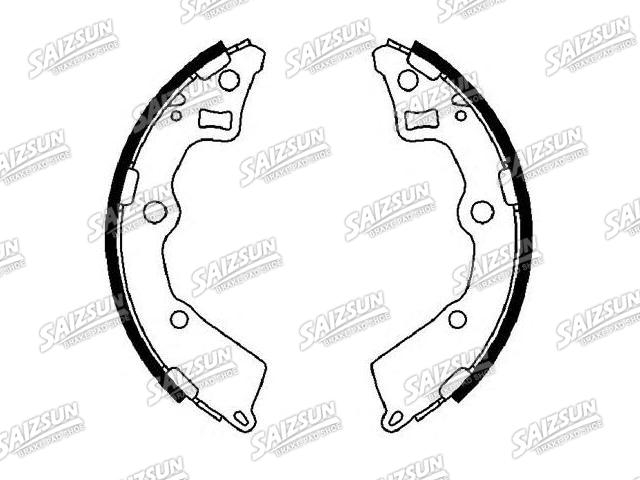 刹车蹄片 Brake Shoe Set:58350-07A00