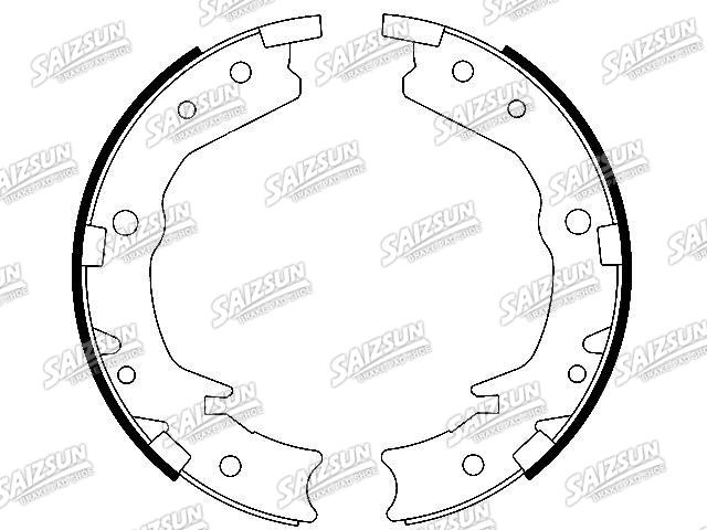刹车蹄片 Brake Shoe Set:43154-SHJ-A01