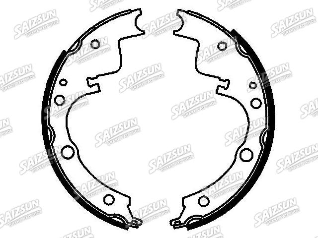 刹车蹄片 Brake Shoe Set:7981354