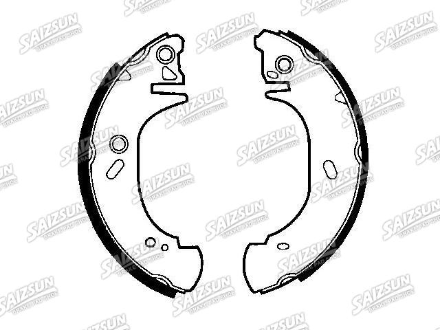 刹车蹄片 Brake Shoe Set:1 014 317