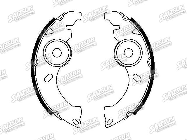 刹车蹄片 Brake Shoe Set:FSB601