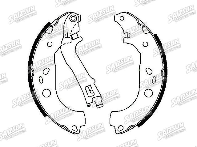 刹车蹄片 Brake Shoe Set:77362756