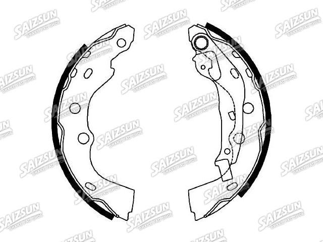 刹车蹄片 Brake Shoe Set:53200-80EC0
