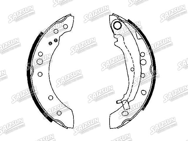 刹车蹄片 Brake Shoe Set:MN186120