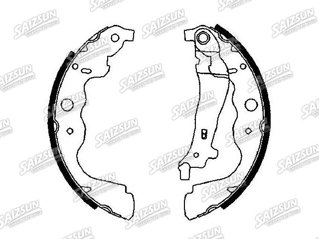 刹车蹄片 Brake Shoe Set:6001549703