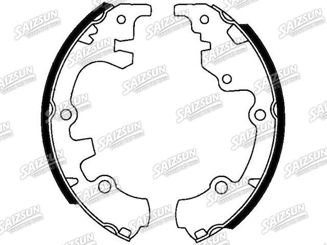 刹车蹄片 Brake Shoe Set:2S65-2200-BA