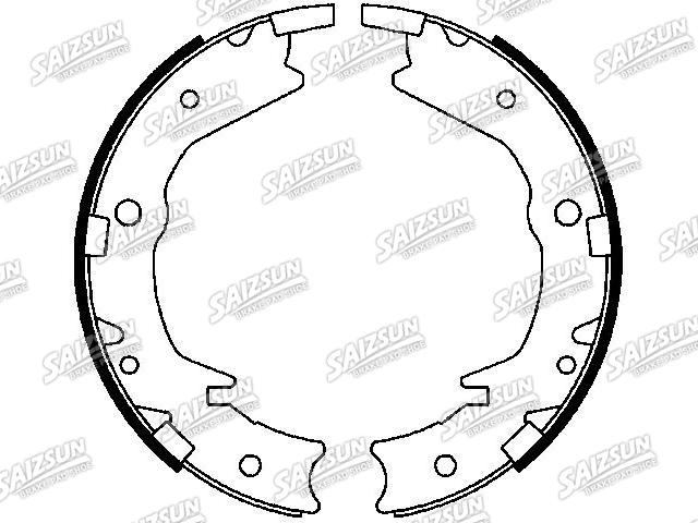 刹车蹄片 Brake Shoe Set:43154-TK8-A01
