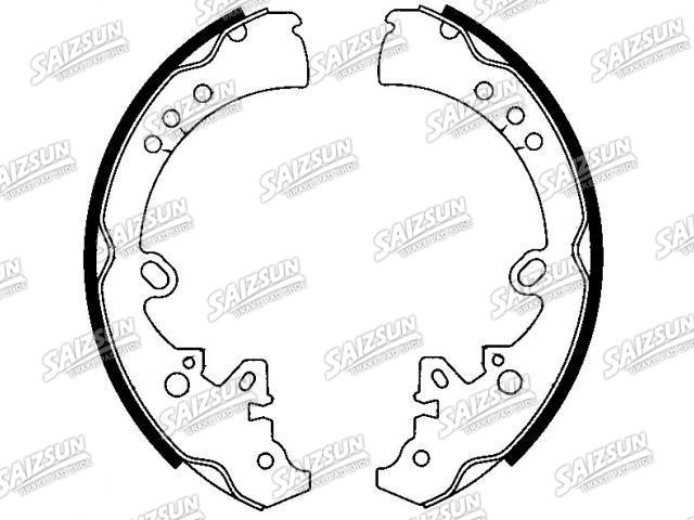刹车蹄片 Brake Shoe Set:04495-0K050