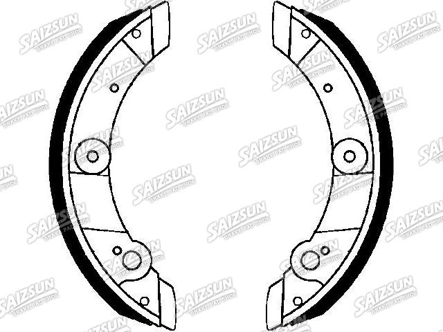刹车蹄片 Brake Shoe Set:112 938 100