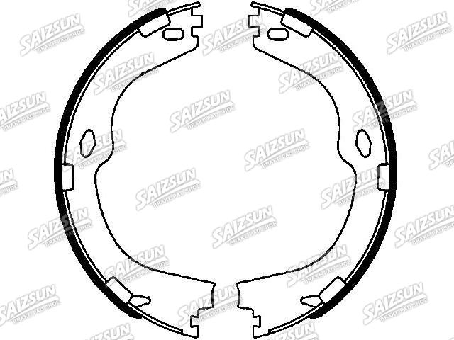 刹车蹄片 Brake Shoe Set:22857907