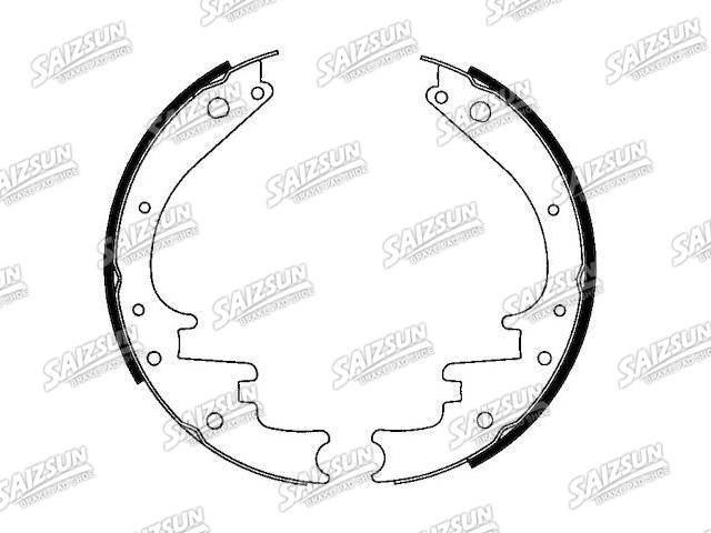 刹车蹄片 Brake Shoe Set:5L55-2200-AA