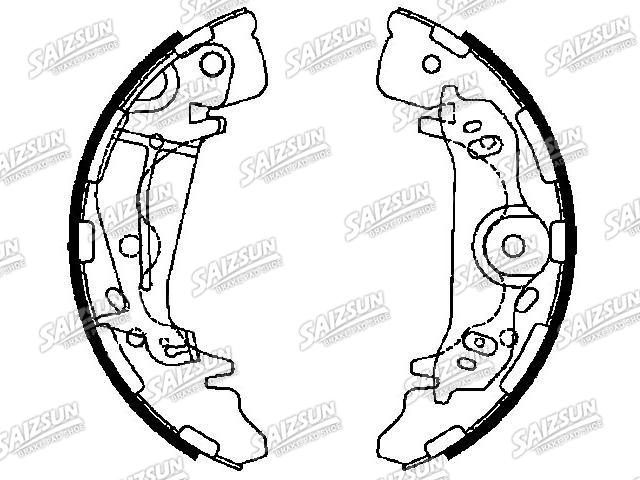 刹车蹄片 Brake Shoe Set:58305-4AA30
