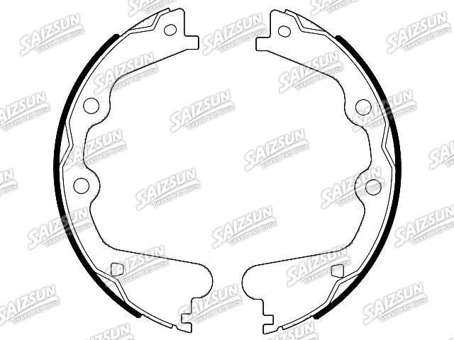 刹车蹄片 Brake Shoe Set:22937747