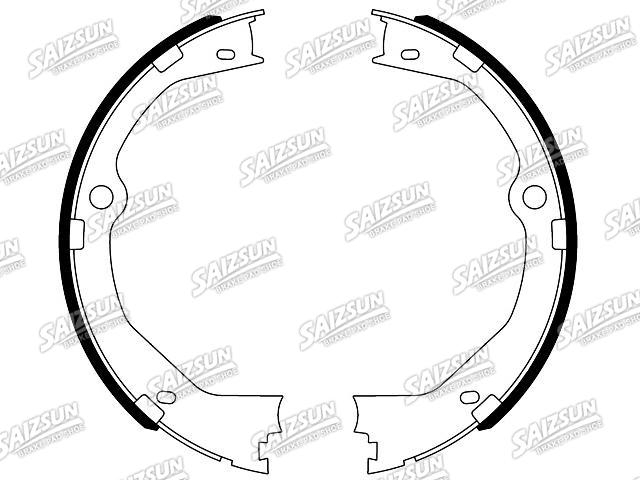 刹车蹄片 Brake Shoe Set:23135902