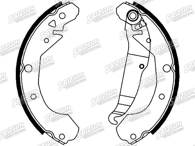 刹车蹄片 Brake Shoe Set:96298282