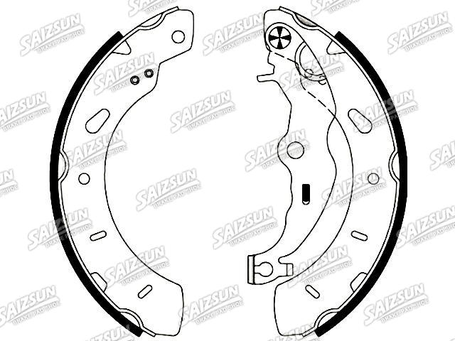 刹车蹄片 Brake Shoe Set:1821037