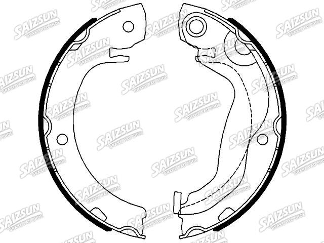 刹车蹄片 Brake Shoe Set:04495-0F020