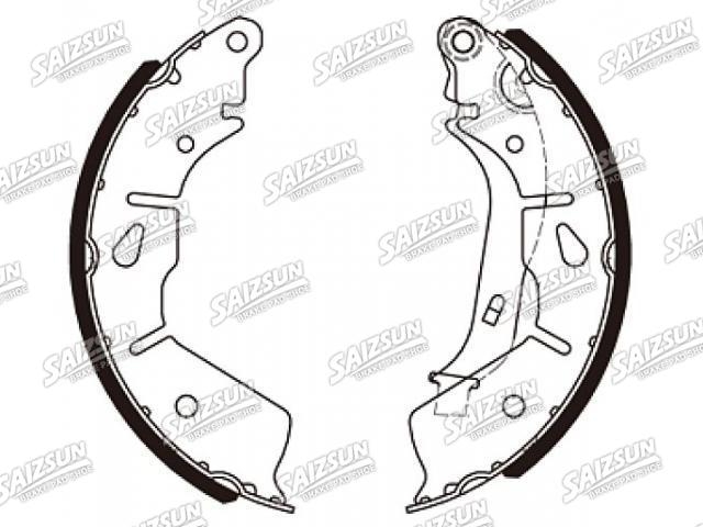刹车蹄片 Brake Shoe Set:D4060-2FK1A