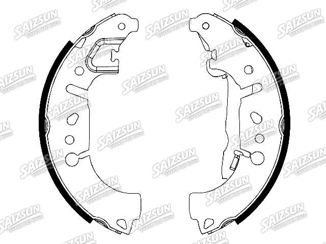 刹车蹄片 Brake Shoe Set:77367099
