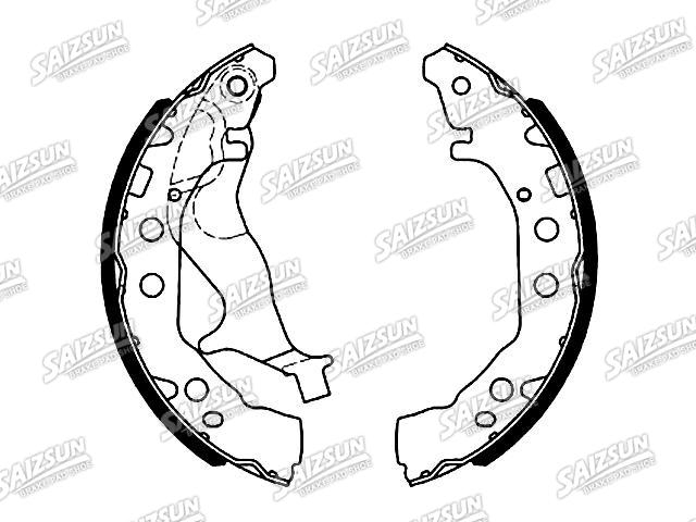 刹车蹄片 Brake Shoe Set:53200-84M00-000