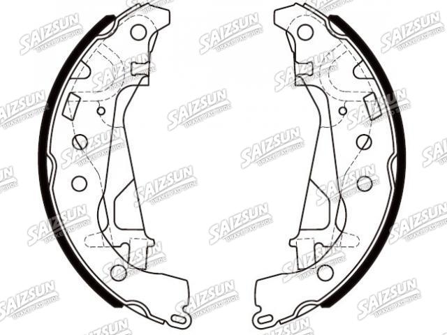 刹车蹄片 Brake Shoe Set:9101082