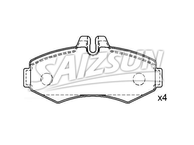 刹车片 Brake Pad Set:000 421 41 10