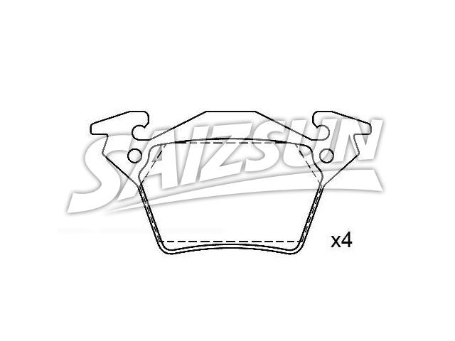 刹车片 Brake Pad Set:000 421 42 10