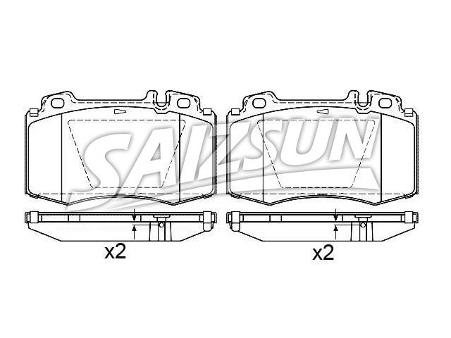 刹车片 Brake Pad Set:003 420 42 20