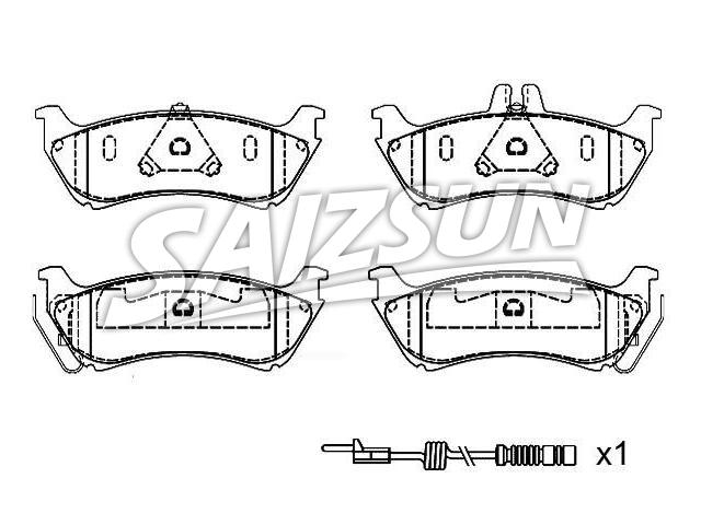 刹车片 Brake Pad Set:163 420 14 20