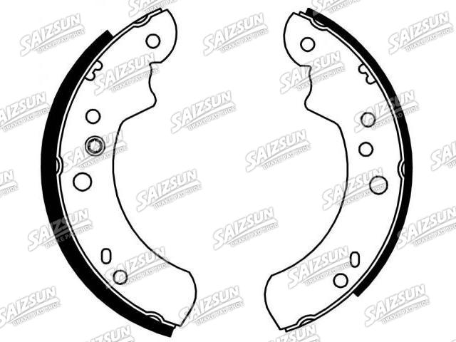 刹车蹄片 Brake Shoe Set:1 662 293