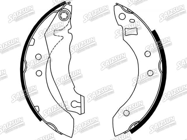 刹车蹄片 Brake Shoe Set:6 150 270