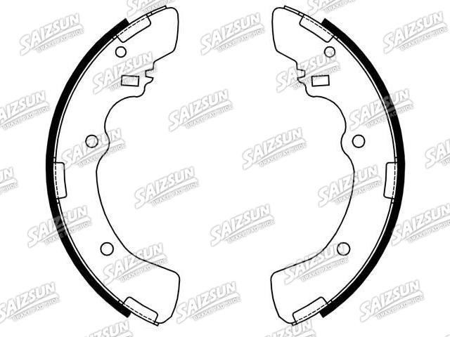 刹车蹄片 Brake Shoe Set:MB500822