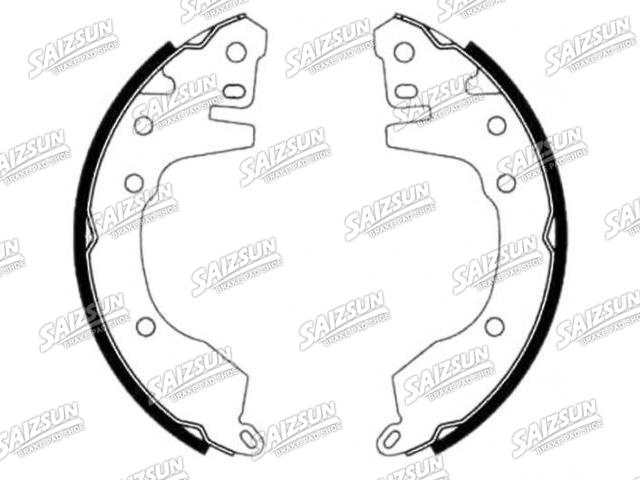 刹车蹄片 Brake Shoe Set:MB500202