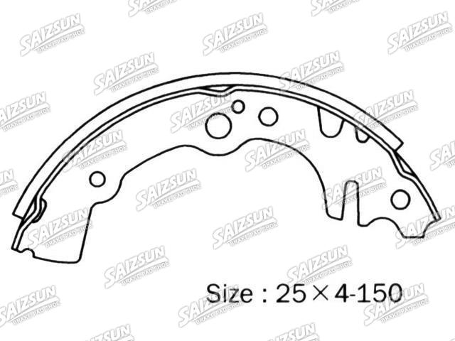 刹车蹄片 Brake Shoe Set:NN5028