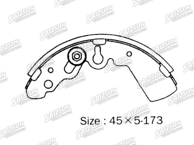 刹车蹄片 Brake Shoe Set:7251-78730