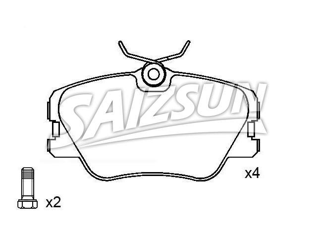 刹车片 Brake Pad Set:000 420 99 20