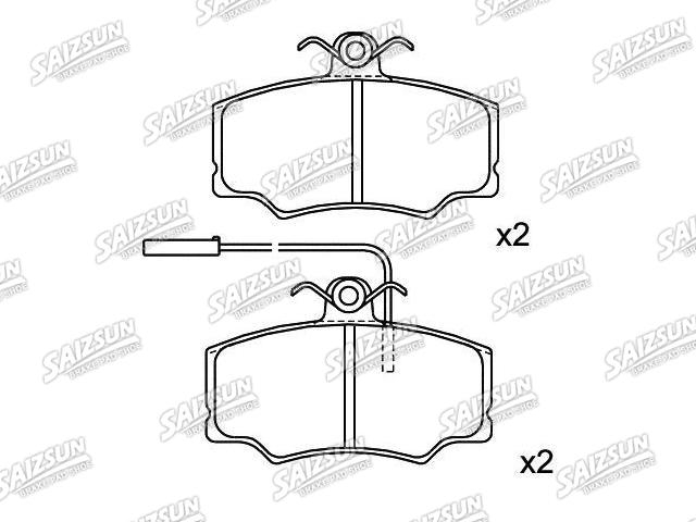 刹车片 Brake Pad Set:5 893 948