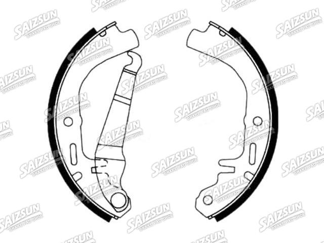 刹车蹄片 Brake Shoe Set:1605 297